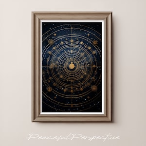 Atlas der Sterne Digitaldruck, Sofortiger Download Karte der Sterne, herunterladbarer endloser Raum, Paargeschenk, Galaxy Eternal Adventure