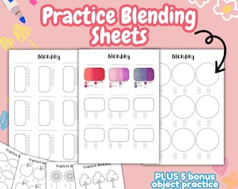 Coloring Practice Sheets for Blending Techniques, Perfect Coloring Skills with Alcohol Markers, Improve Techniques for Adult Cozy Coloring