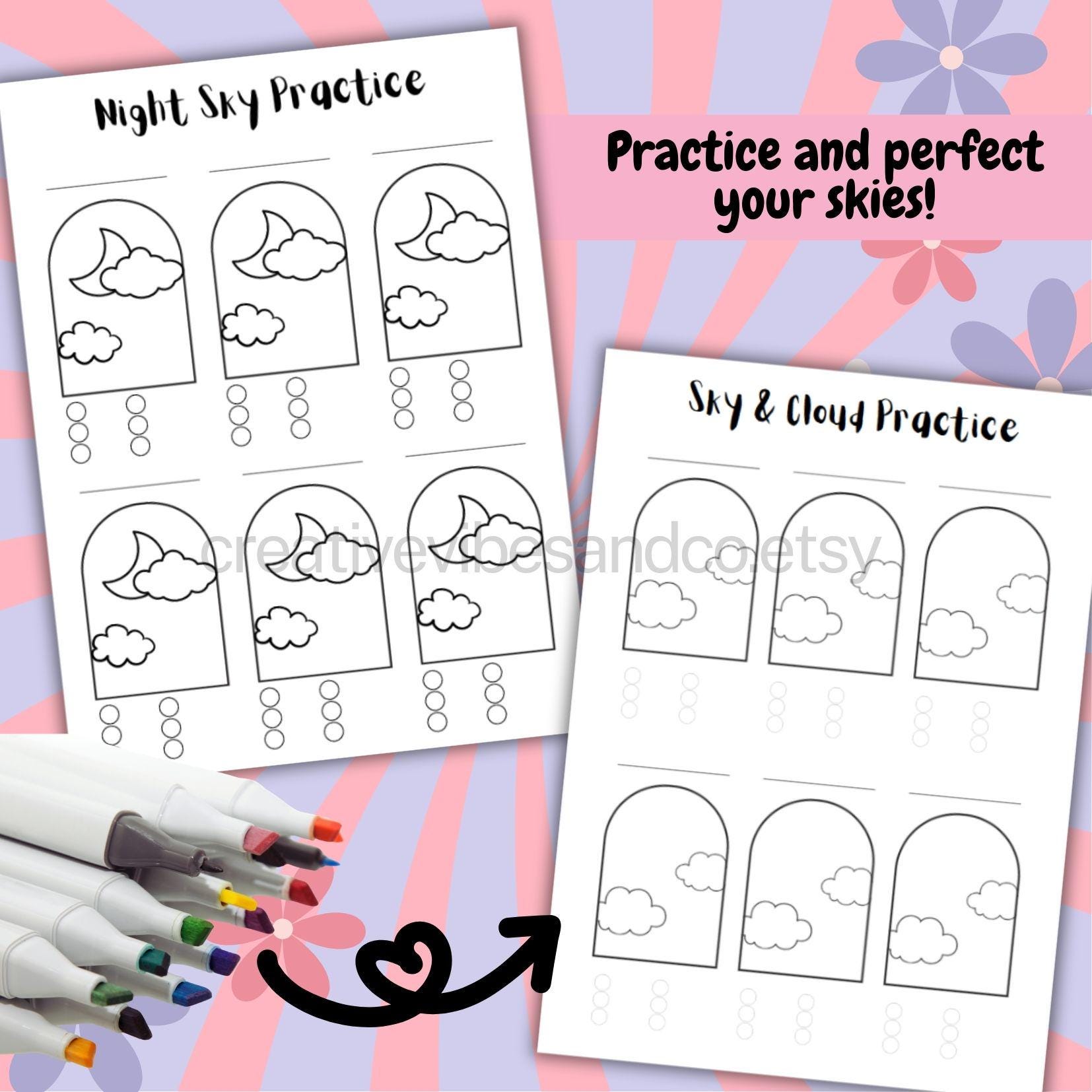 Colouring Practice Worksheets