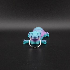 Baby Ferret Keychain: Articulated Small 3D Filament Printed Ferret Keychain with a Smiling Face | Perfect Cute and Playful