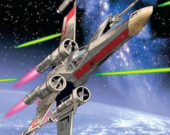 X-Wing STL (sin soporte y con soporte previo)