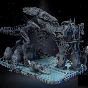ALIEN-RIPLEY Dioramas STL (3 different files)
