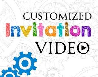 Invito di compleanno video personalizzato, invito per la festa personalizzato, invito video, invito di compleanno video personalizzato