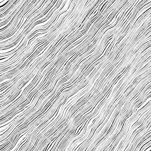 May include: Abstract black and white pattern with wavy lines creating a textured effect.