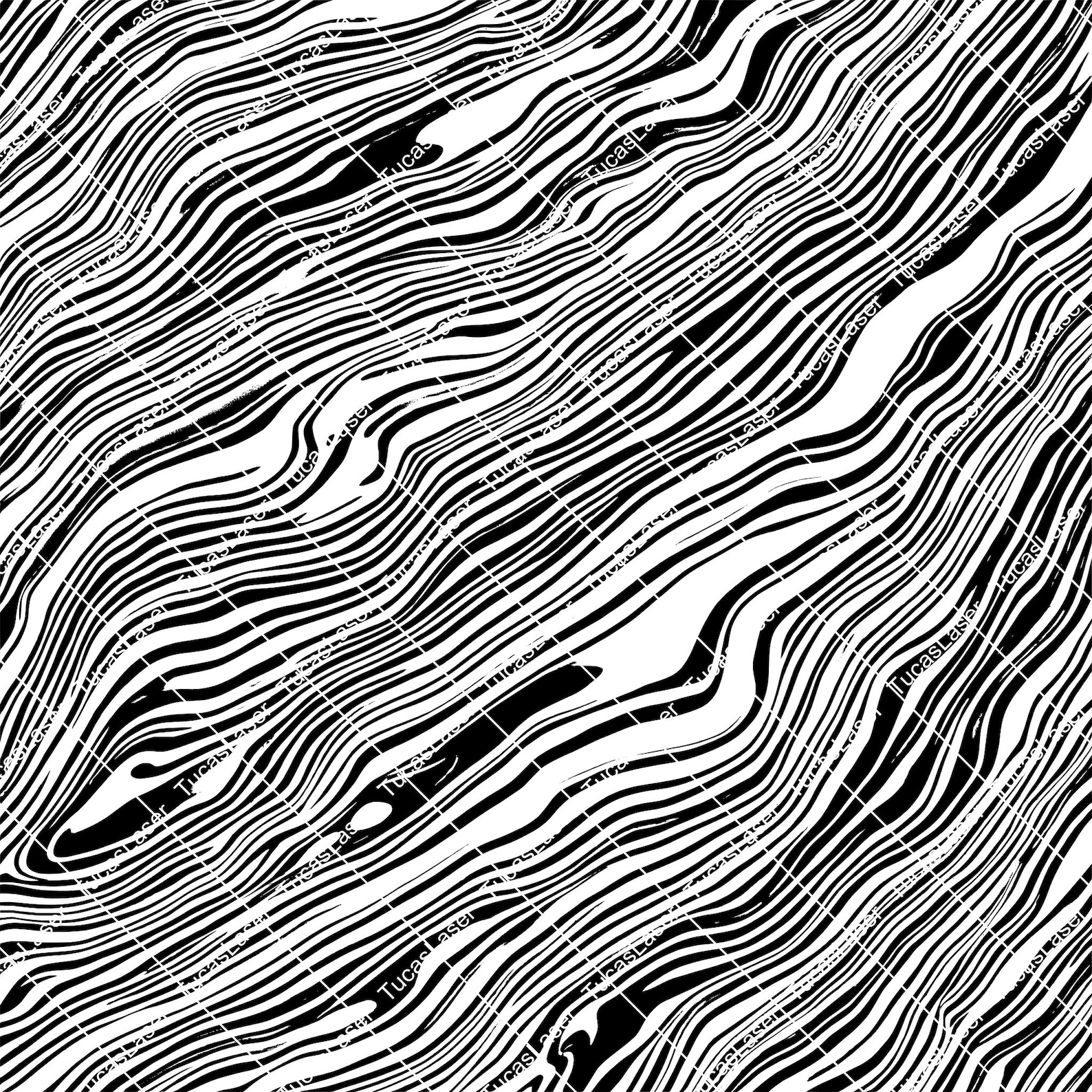 Damascus Steel Pattern 20 - .svg & .png Files | Negative + Positive ...