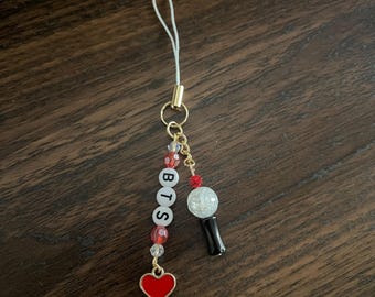 BTS Light Stick Army Bomb Red Heart Phone/Vape/Bag/Key Charm