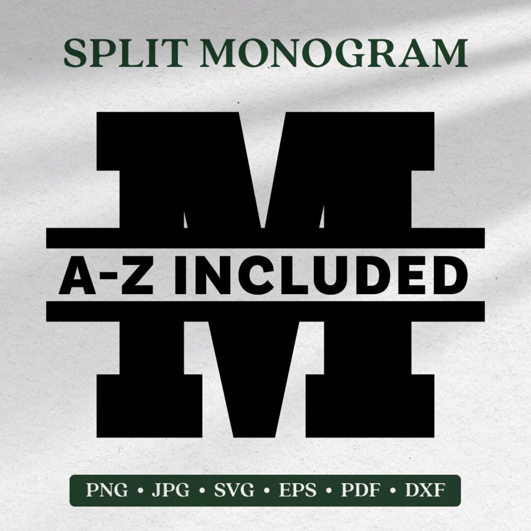 Split Monogram High-res Digital Download Instant Download for Printing ...