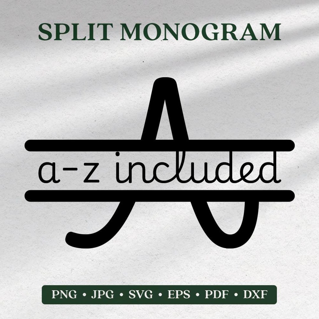 Split Monogram High-res Digital Download Instant Download for Printing ...