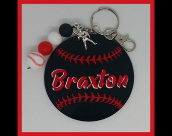 3" Baseball Bag Tag