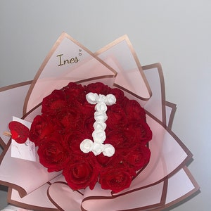 Glittery initial bouquet image 1