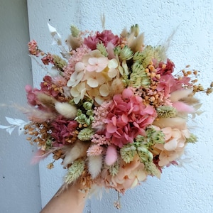 Schöner großer Trockenblumenstrauss wunderschöne Dekoration Boho Geschenk Hochzeit Blumenstrauß