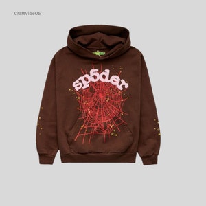 Spider Worldwide × Young Thug Sp5der 555 Brown Pullover Hoodie XL 100%  Authentic