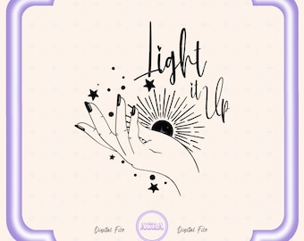 Crescent City Light It Up fond transparent fichier Png, cadeau pour les amateurs de livres fantastiques, à mon époque fantastique, téléchargement numérique