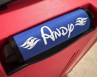 Disney Luggage Handle Wraps | Disney Cruise Line | Luggage Identifier | Disney Luggage | Disneyland | Disney World | Disney Handle Wrap