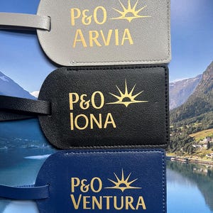 Etiquetas para equipaje P&O / Arvia / Iona / Ventura / Azura / Arcadia / Britannia / Aurora