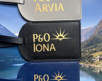 P&O Luggage Tags | Arvia | Iona | Ventura | Azura | Arcadia | Britannia | Aurora