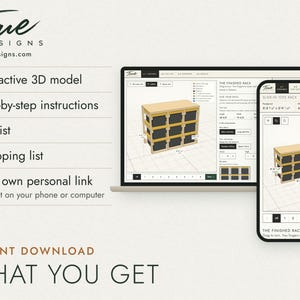 What you get: an interactive 3D plan on a laptop and a phone