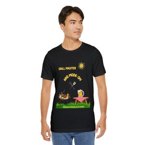 Grill Master T-Shirt , Funny BBQ Shirt for Dad, Backyard Cookout Tee, Fathers Day Gift, Pairs with Grill Master Beer Mug