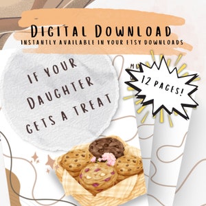 Presente de ida para a faculdade para ela Dê um presente para sua filha Download digital Férias de verão Finais das férias de Natal Livreto de vale-presente das férias de primavera