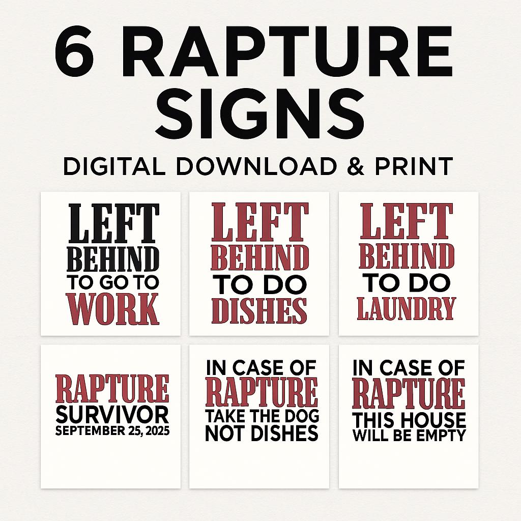 Tags Rapture The Rapture Signs
