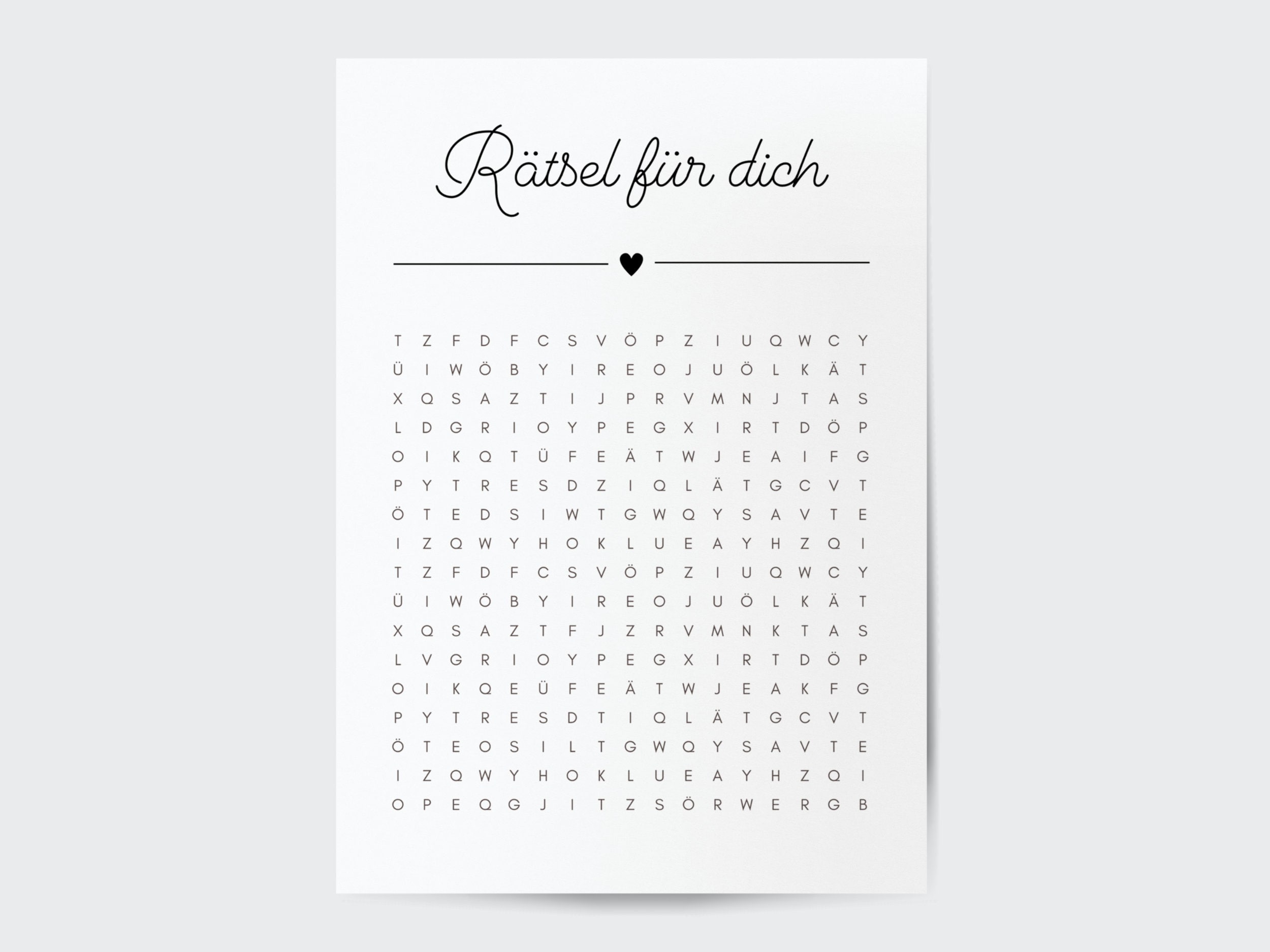 Kreuzwort-Rtsel Personalisierbar | Kreativer Gutschein oder besonderes  Geschenk personalisiert | Digitaler A4 PDF Download - Etsy.de