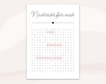 You will be grandparents crossword | Announce pregnancy | Digital PDF download