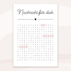 Tu vas être papa mots croisés | Annoncer une grossesse | Téléchargement PDF numérique