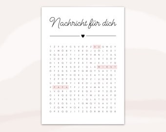 You're going to be a daddy crossword | Announce pregnancy | Digital PDF download