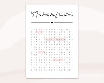 We&#39;re having a baby crossword | Announce pregnancy | Digital PDF download