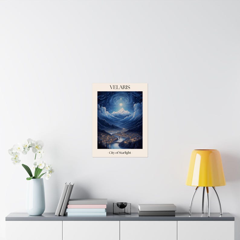 3-Poster Velaris, Terrasen, und Lunathion Art Set | Sarah J Maas Kunstwerk Bild 7