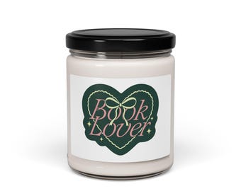Book Lover Soy Candle 9oz | Girly Reading Decor