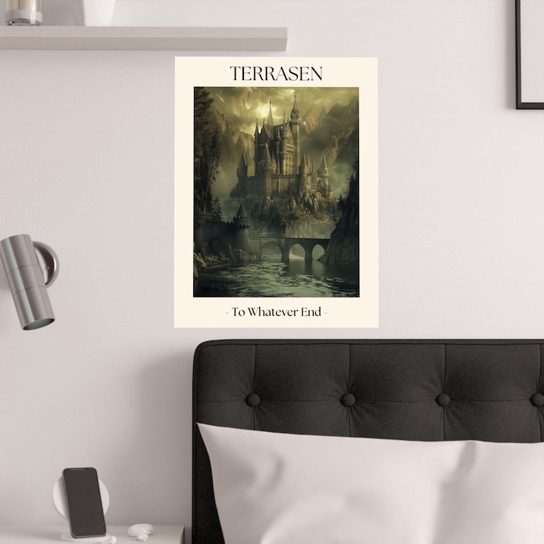 3-Poster Velaris, Terrasen, und Lunathion Art Set | Sarah J Maas Kunstwerk Bild 8