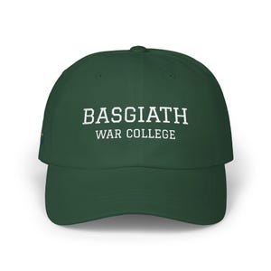 バスギアス戦争大学野球帽｜第四翼刺繍入り野球帽（小さなドラゴン付き）