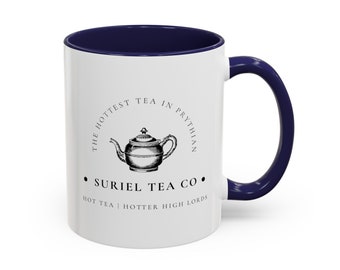Suriel Tea Co Two-Tone Coffee Mug | ACOTAR Book Lover Gift