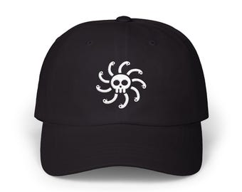 One Piece Kuja Pirates Embroidered Black Hat