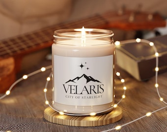 Velaris ACOTAR Night Court Candle | City of Starlight Scented Soy Jar Candle