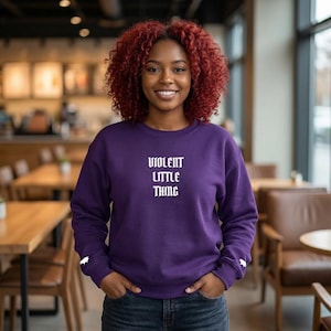 Sudadera bordada Violent Little Thing Fourth Wing / Sudadera para amantes de la romantización