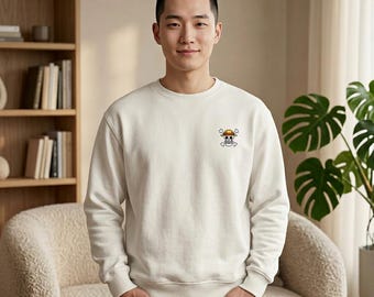 One Piece Jolly Roger Embroidered Sweatshirt | Pirate Logo Crewneck