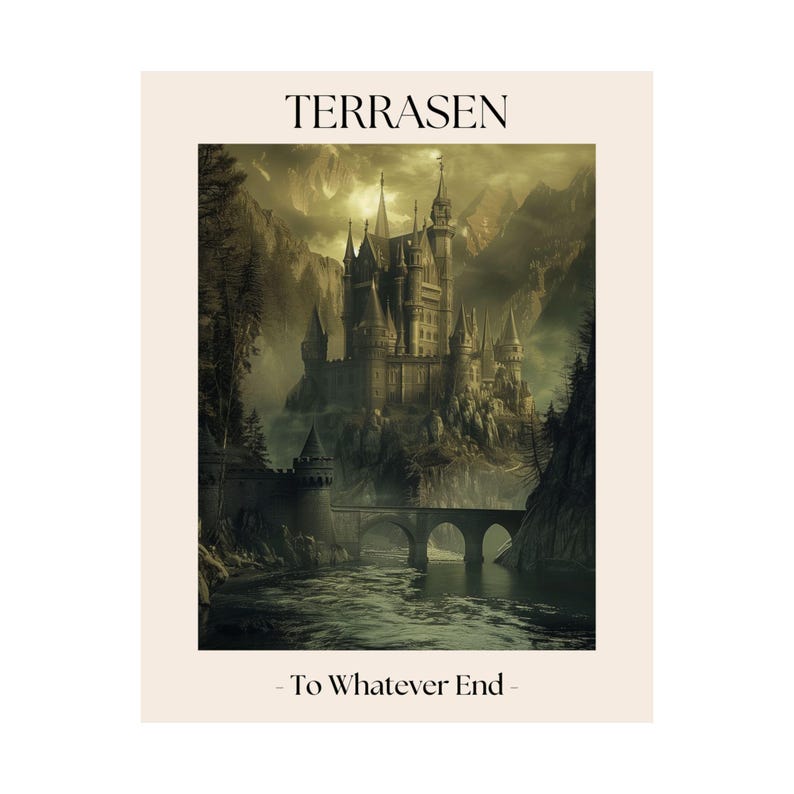 3-Poster Velaris, Terrasen, und Lunathion Art Set | Sarah J Maas Kunstwerk Bild 3