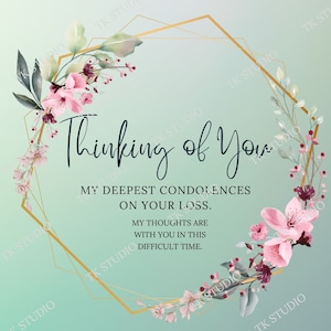 Floral Sympathy Card