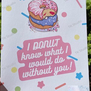 Donut Thank You Card