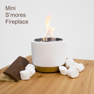 Máquina para hacer s'mores / Pozo de fuego de mesa, fogata portátil, mini barra de s'mores, estación de s'mores familiar, s'mores, regalo para la casa, entretenimiento en el hogar, interior