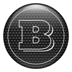 Brabus Badge Silicone Emblem Sticker All SIZES Car Interior, Phone, Laptop,  Refrigerator, Suitcase, Glass, Mirror, Door, iPad 