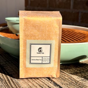 Jasmine Black Tea, Chinese Gong Fu Loose Leaf Tea, Kung Fu