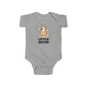 Bluey, Little Sister Bingo Infant Fine Jersey Bodysuit, Bluey Onesie image 2