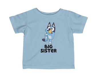 Bluey Big Sister - T-shirt en jersey fin pour bébé
