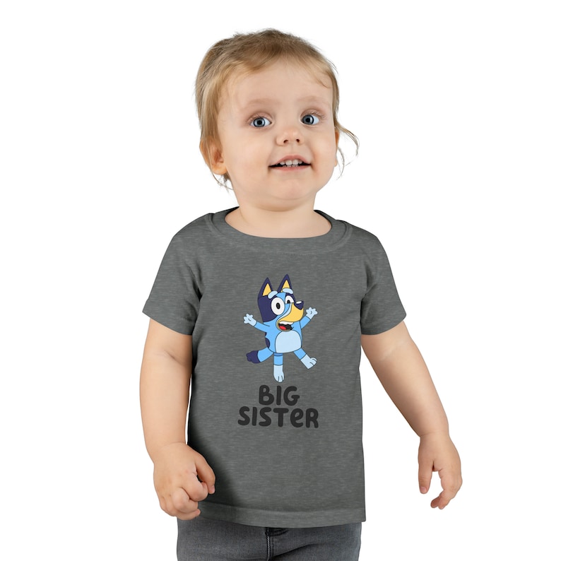 Bluey Big Sister, Bluey and Friends, Birthday, Dance Mode, Party, Bluey Gift Toddler T-shirt image 3