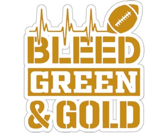 Packers, Grün Und Gold Fußball Green Bay - Kiss-Cut Stickers