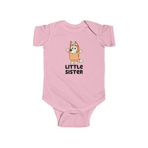 Bluey, Little Sister Bingo Infant Fine Jersey Bodysuit, Bluey Onesie image 3