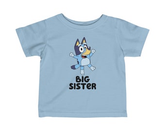 Bluey Big Sister - T-shirt en jersey fin pour bébé